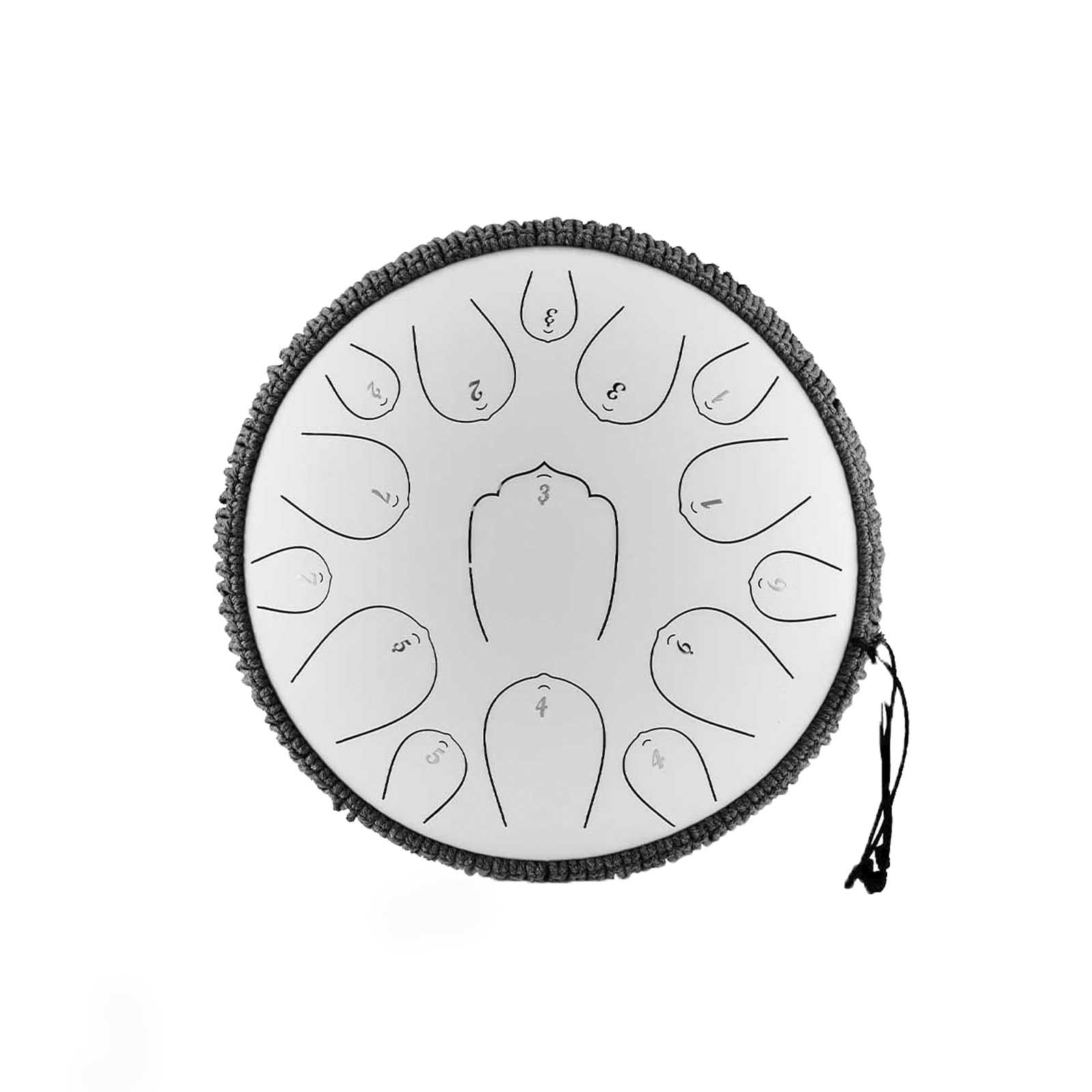 BeatRise 「Lotus X」 Series - 14 Inch 15 Notes - Carbon Steel - Tongue Drum (D Major)