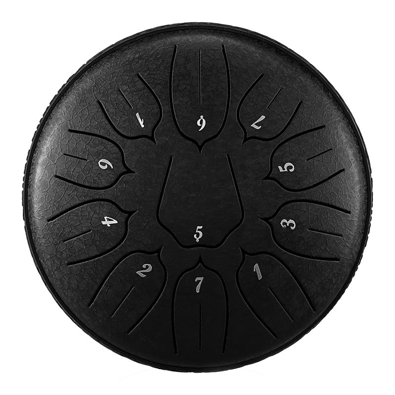 BeatRise 「Lotus」 Series - 6 Inch 11 Notes - Carbon Steel - Tongue Drum (D Major)