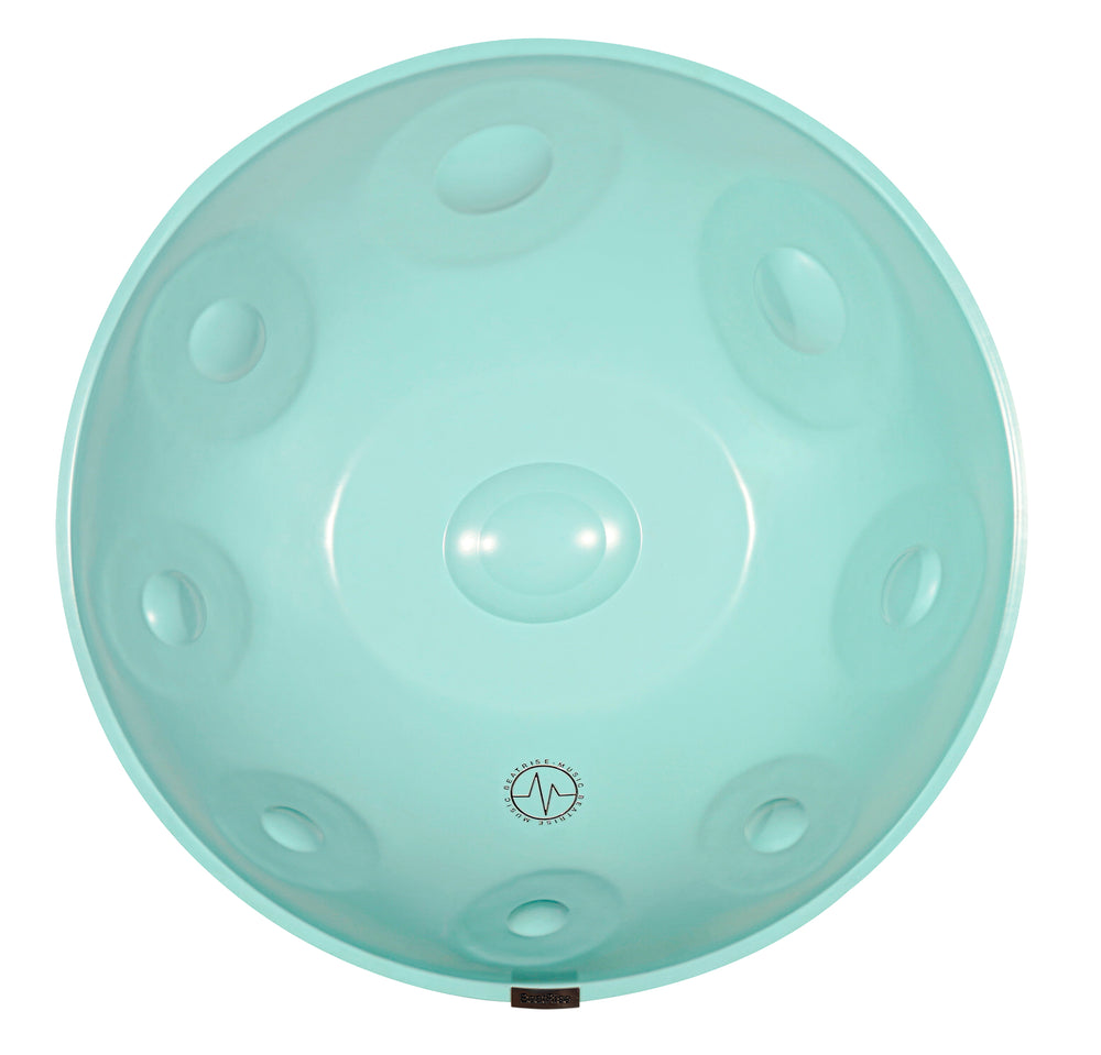 BeatRise「TheWhite」Series - C# Low Pygmy 9+8 - Stainless Steel Handpan - Green (In-Stock)