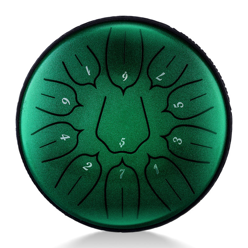BeatRise 「Lotus」 Series - 6 Inch 11 Notes - Carbon Steel - Tongue Drum (D Major)