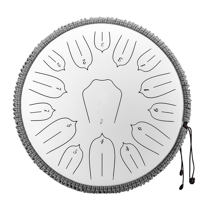BeatRise 「Lotus」 Series - 14 Inch 15 Notes - Carbon Steel - Tongue Drum (C Major)