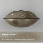 BeatRise 「StartSonic」Series - D Kurd 10 - 432Hz - Stainless Steel Handpan - Champagne Gold (Pre-order) - BeatRise Music