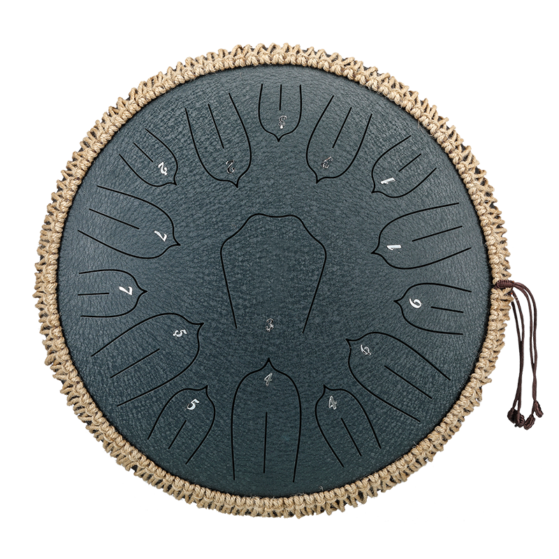 BeatRise 「Lotus」 Series - 14 Inch 15 Notes - Carbon Steel - Tongue Drum (C Major)