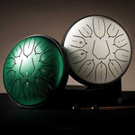 BeatRise 「Lotus」 Series - 6 Inch 11 Notes - Carbon Steel - Tongue Drum (D Major) - BeatRise Music