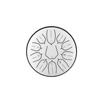 BeatRise 「Lotus」 Series - 6 Inch 11 Notes - Carbon Steel - Tongue Drum (D Major) - BeatRise Music