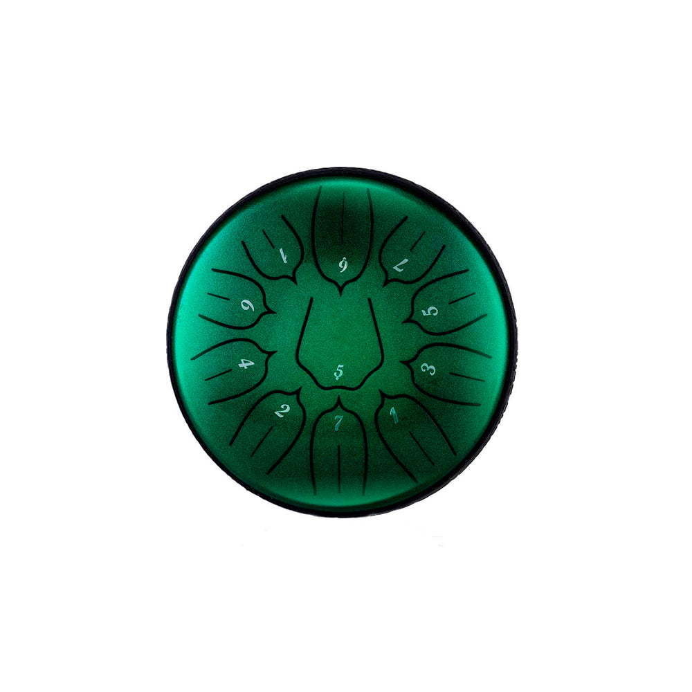 BeatRise 「Lotus」 Series - 6 Inch 11 Notes - Carbon Steel - Steel Tongue Drum (D Major)