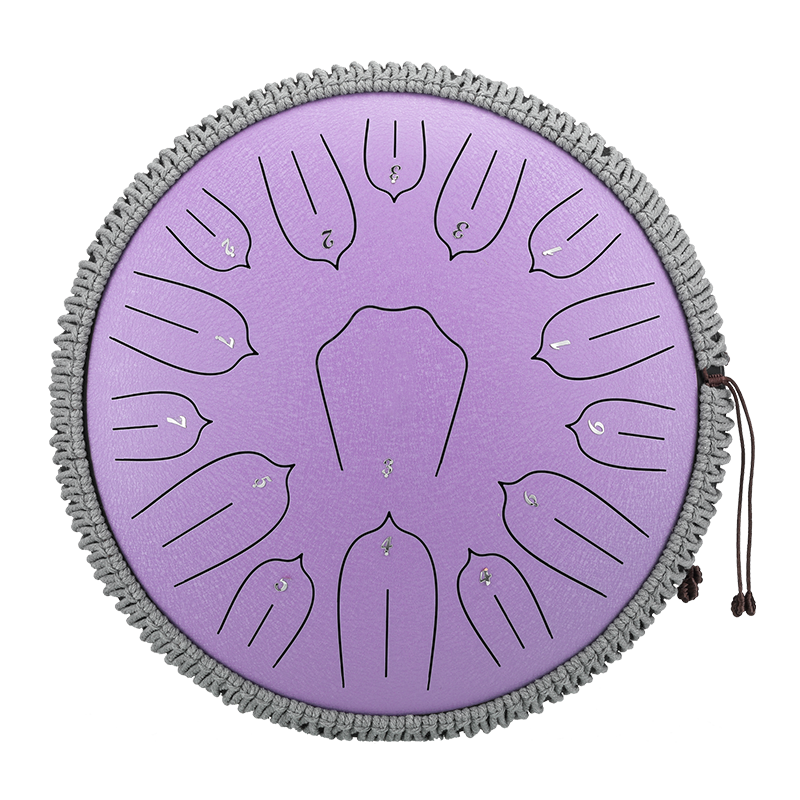 BeatRise 「Lotus」 Series - 14 Inch 15 Notes - Carbon Steel - Tongue Drum (C Major)