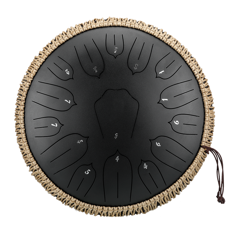BeatRise 「Lotus」 Series - 14 Inch 15 Notes - Carbon Steel - Tongue Drum (C Major)
