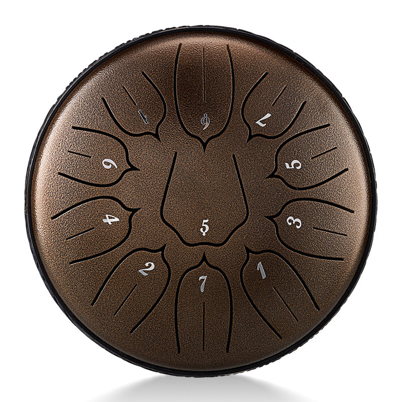 BeatRise 「Lotus」 Series - 6 Inch 11 Notes - Carbon Steel - Tongue Drum (D Major)