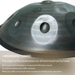 BeatRise「NitroSonic」Series - D Kurd 10 - Nitrided Steel Handpan - Retro - BeatRise Music