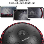 BeatRise 14 Inch 9 Notes Mini Handpan Hybrid Drum - BeatRise Music