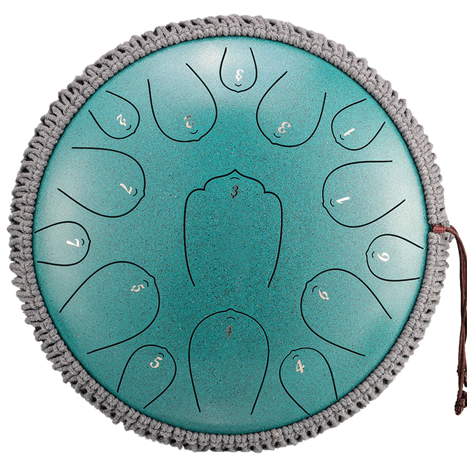BeatRise 「Lotus X」 Series - 14 Inch 15 Notes - Carbon Steel - Tongue Drum (D Major)