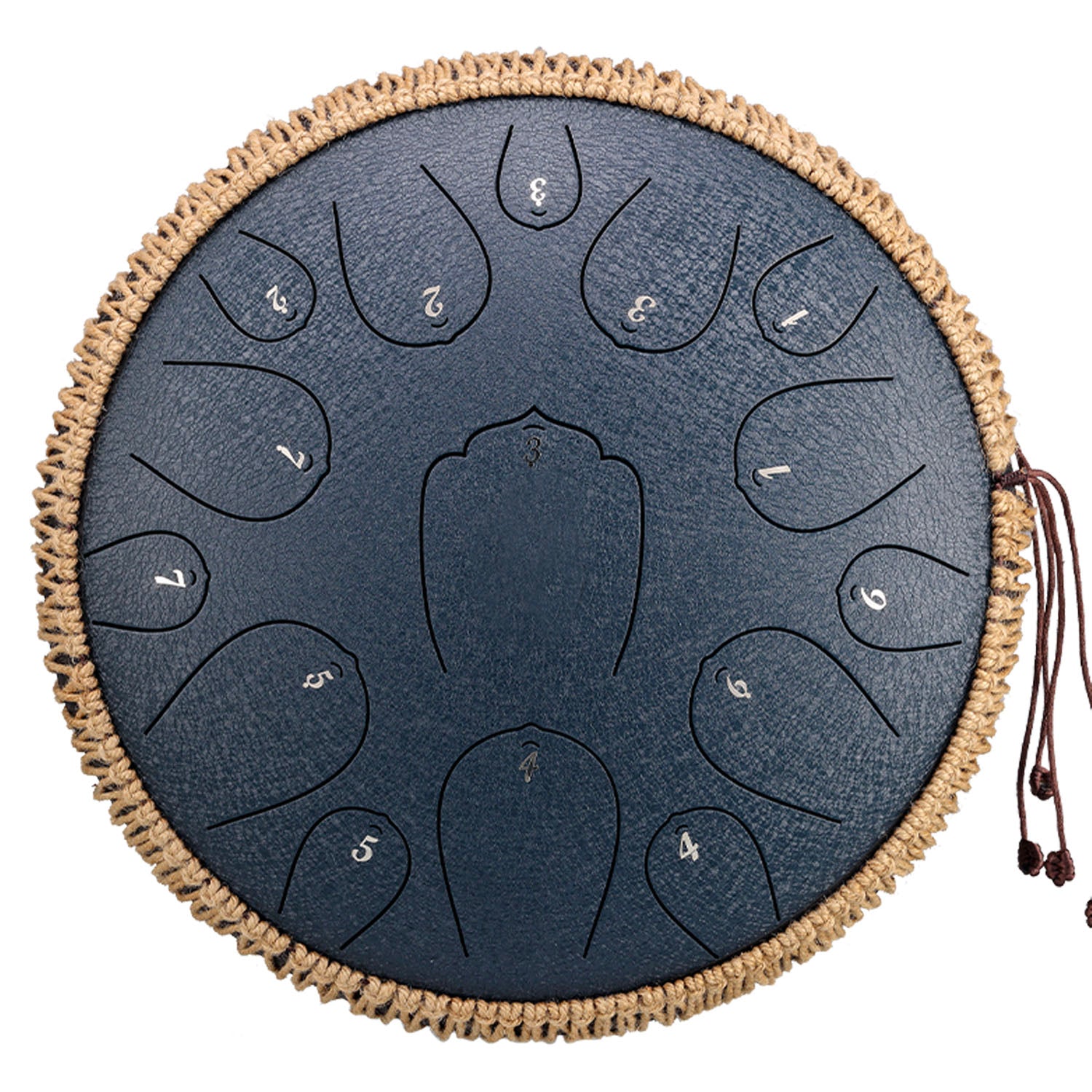BeatRise 「Lotus X」 Series - 14 Inch 15 Notes - Carbon Steel - Tongue Drum (D Major)