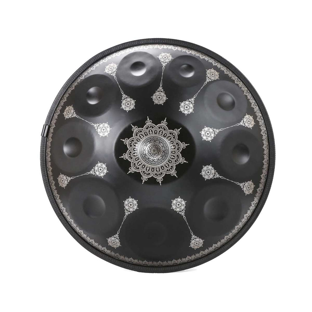 BeatRise 「LiteSonic」Series - D Kurd 9/10/12 - 440 Hz - Stainless Steel Handpan - Black Datura (Pre-order)