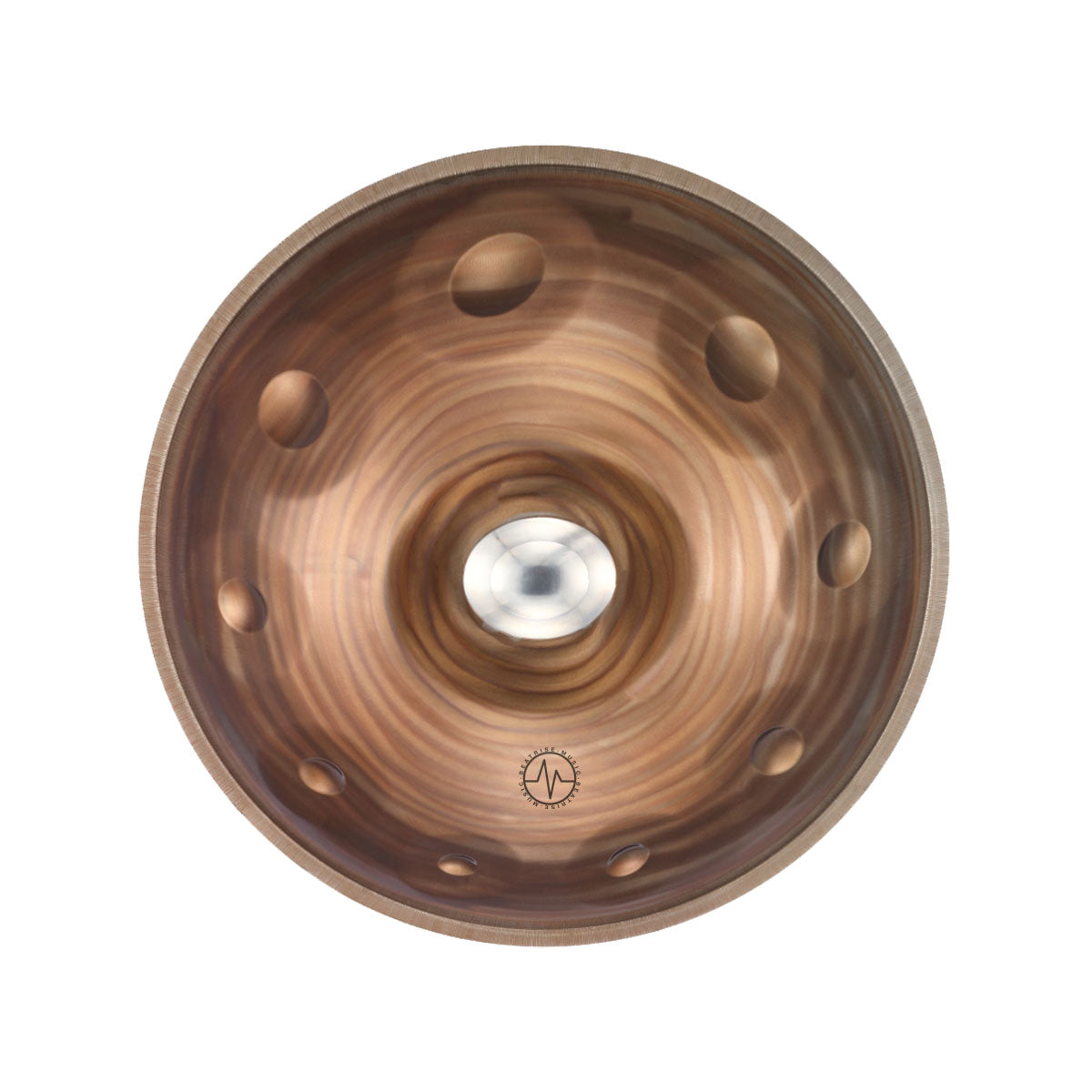 BeatRise「ProSonic」Series - Custom Stainless Steel Handpan - Spiral Pattern