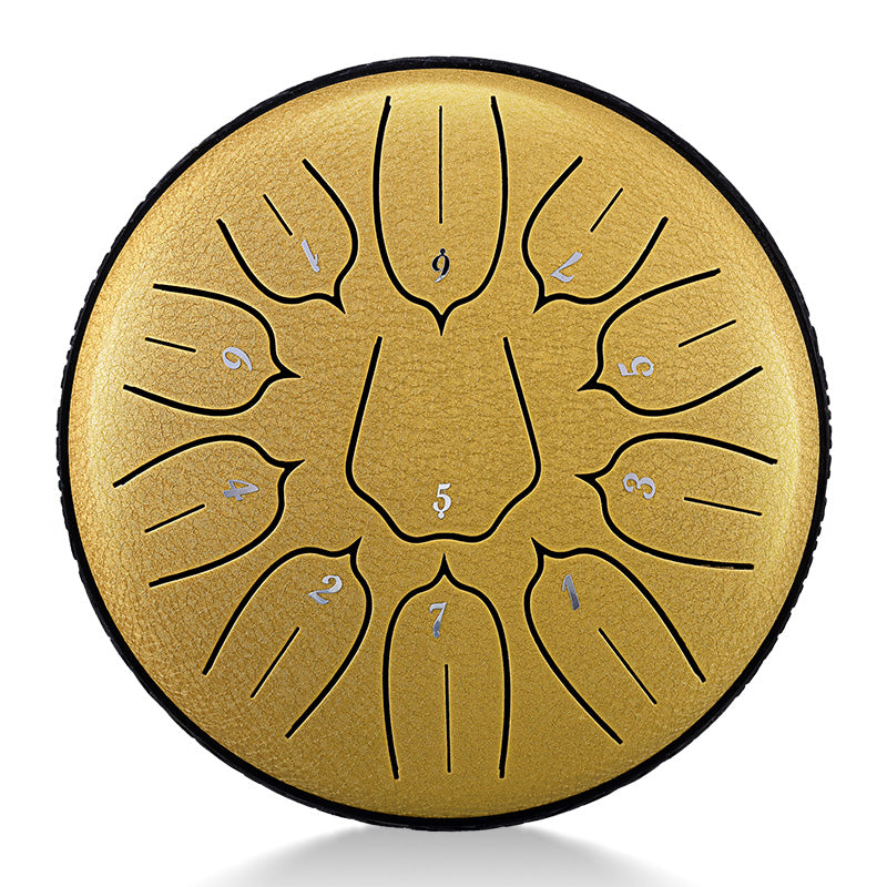 BeatRise 「Lotus」 Series - 6 Inch 11 Notes - Carbon Steel - Tongue Drum (D Major)