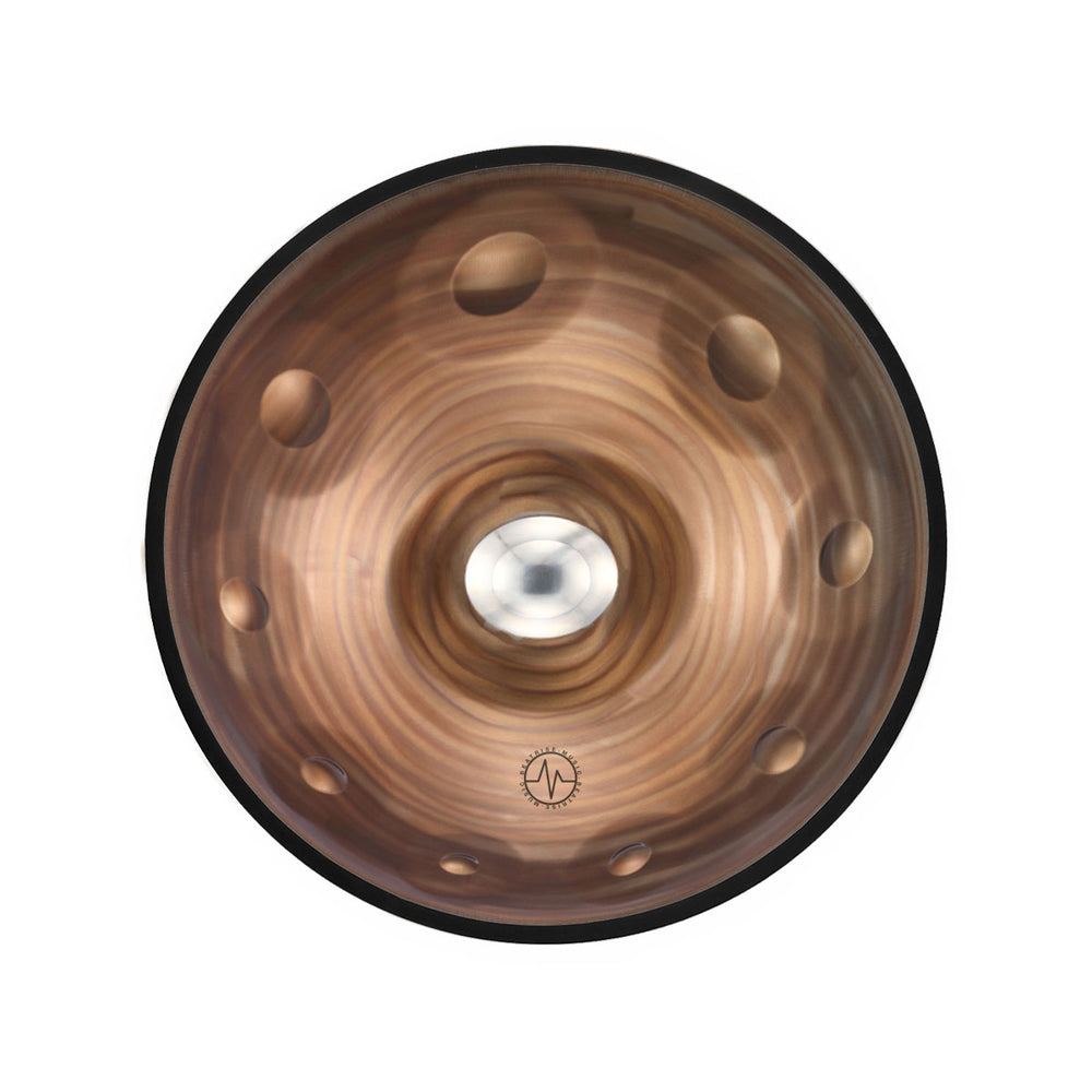 BeatRise「ProSonic」Series - Custom Stainless Steel Handpan - Spiral Pattern