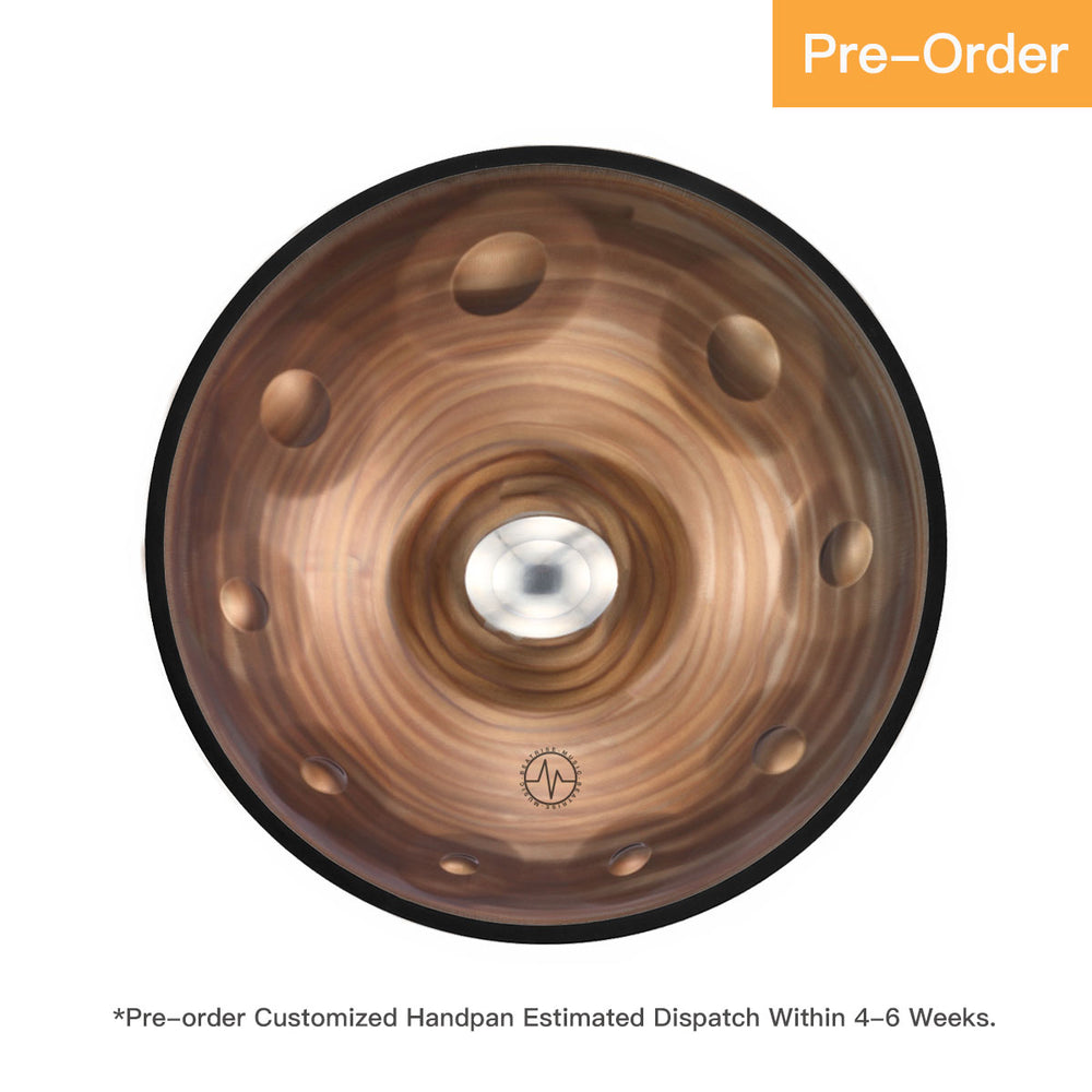 BeatRise「ProSonic」Series - Custom Stainless Steel Handpan - Spiral Pattern