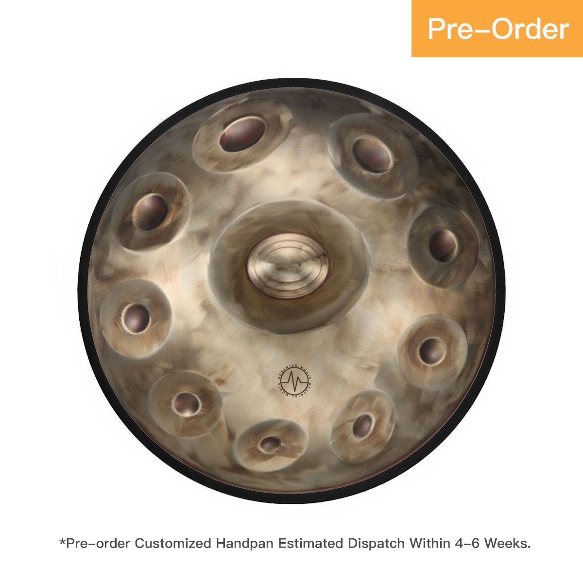 BeatRise「ProSonic」Series - Optional Scales - Stainless Steel Handpan - Vintage Gold