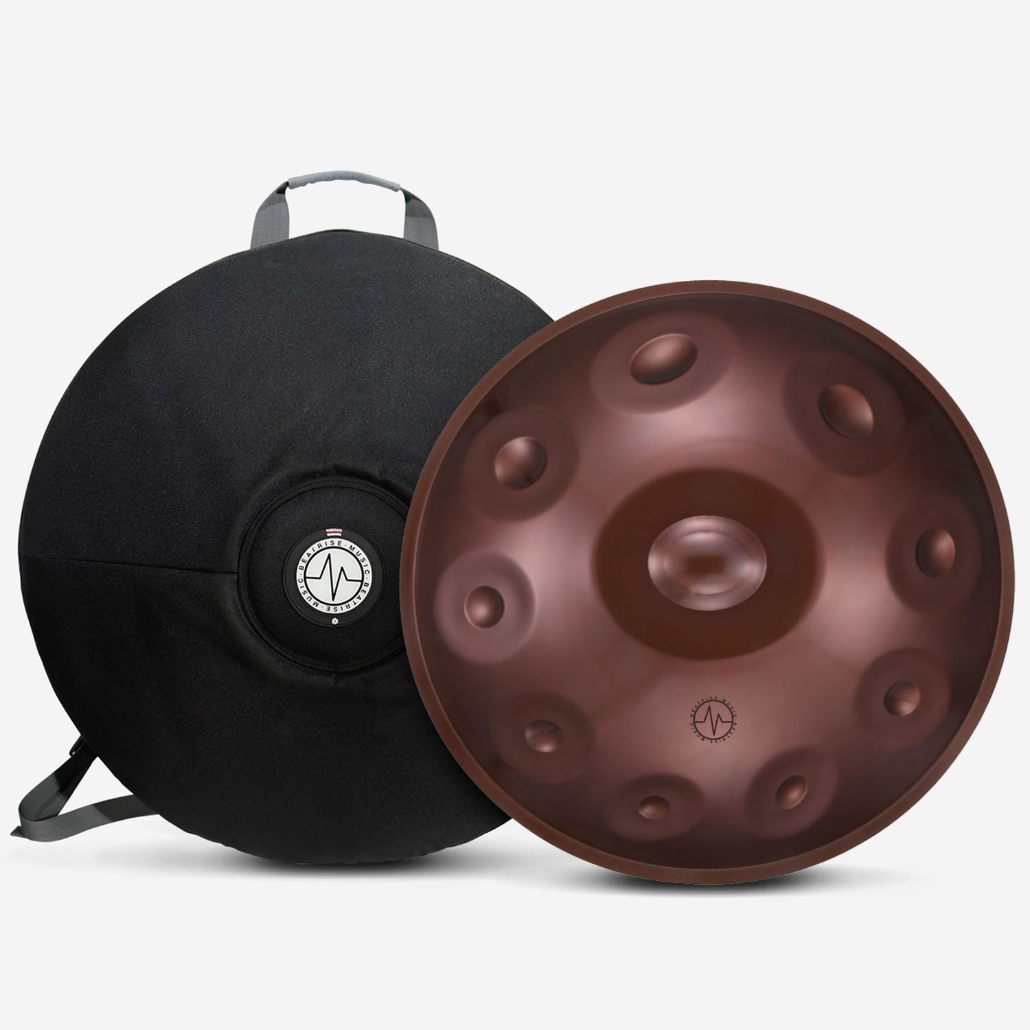 BeatRise「ProSonic」Series - Optional Scales - Stainless Steel Handpan - Brown