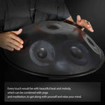 BeatRise「NitroSonic」Series - D Kurd 10 - Nitrided Steel Handpan - Space Grey - BeatRise Music