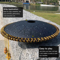 BeatRise 14 Inch 14 Notes Steel Tongue Drum (C Major) - BeatRise Music